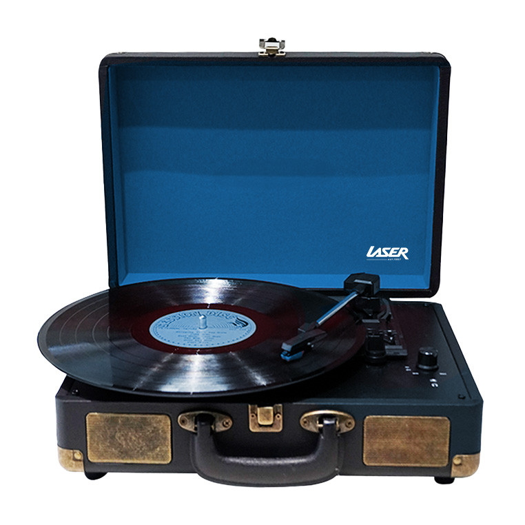 V1031-SP-TT25BK-192-202507301032-00 Bluetooth Suitcase Turntable with Speaker - Image 1