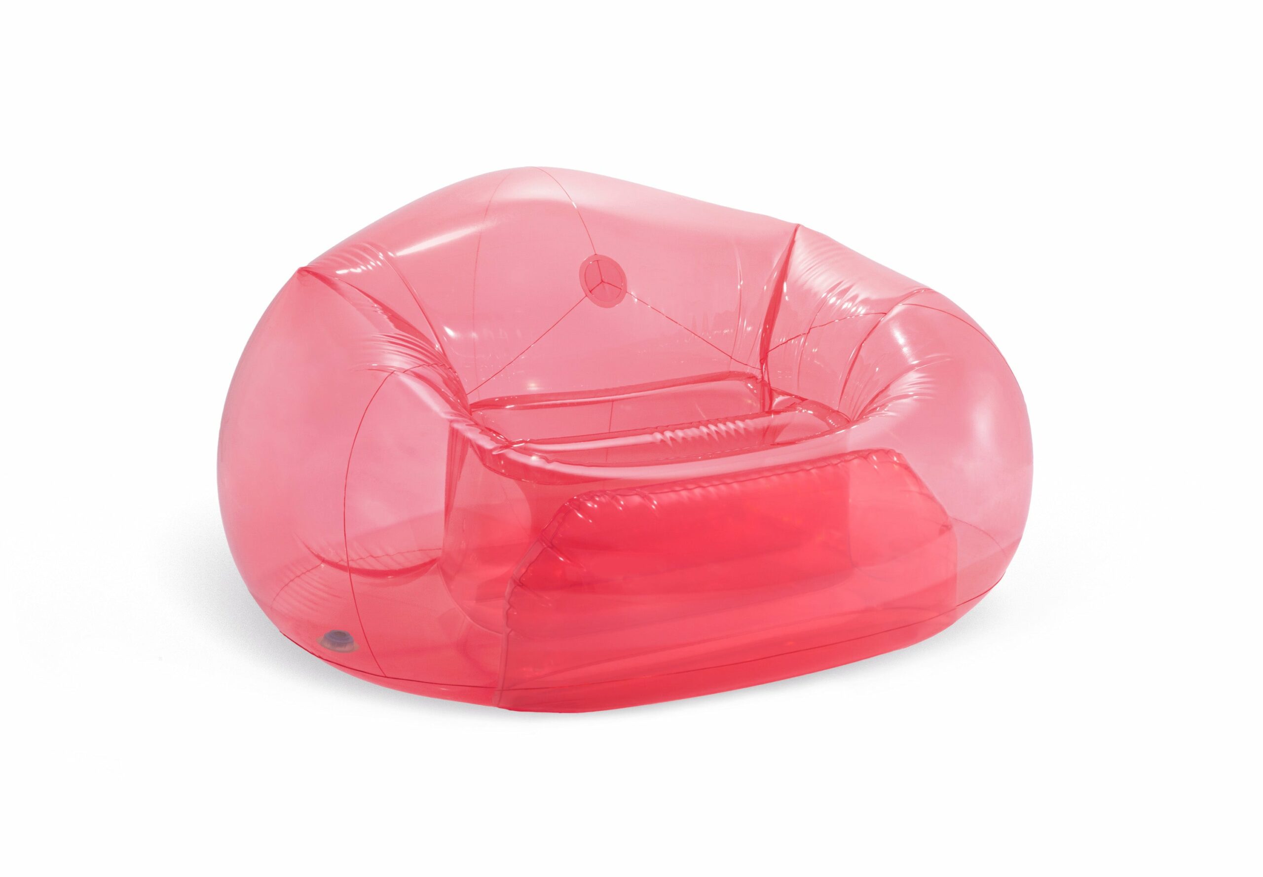 V1032-IXBEANPINK-66501-202508200936-00 Intex Transparent Pink Beanless Bag 66501 - Image 1
