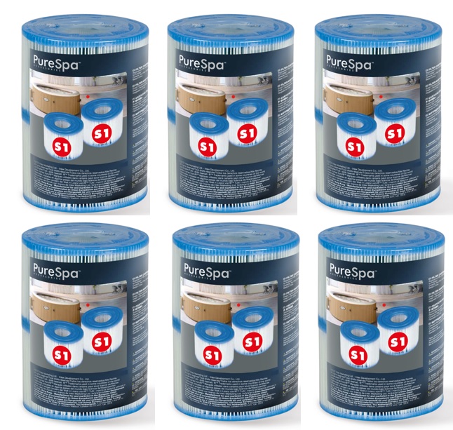 V1032-IXSPAFILT-29001_12-202508200925-00 Intex Spa S1 Replacement Filter Cartridges 12 Pack 29001_6 - Image 1