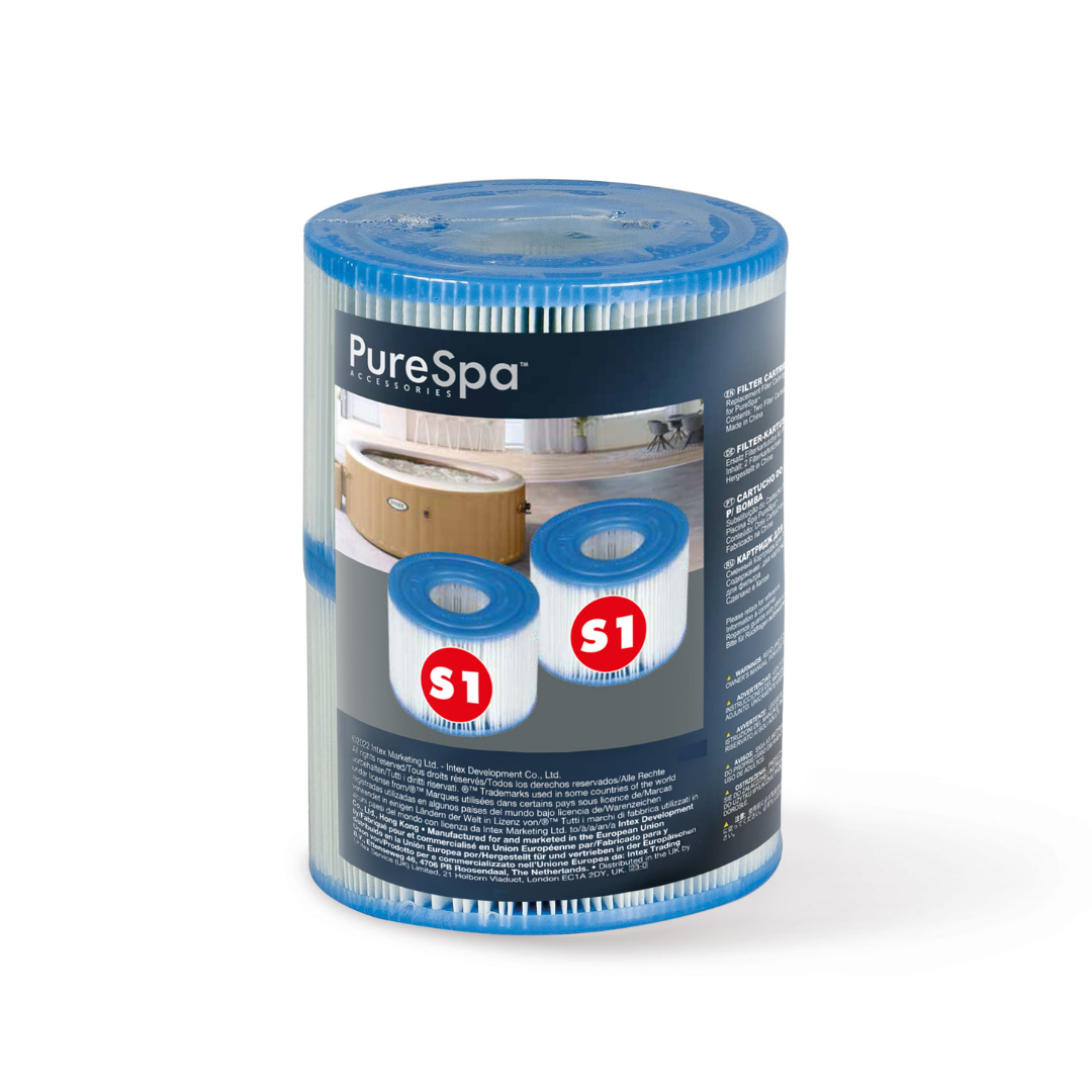 V1032-IXSPAFILT2-29001-202508201036-00 Intex Spa S1 Replacement Filter Cartridges 2 Pack 29001 - Image 1
