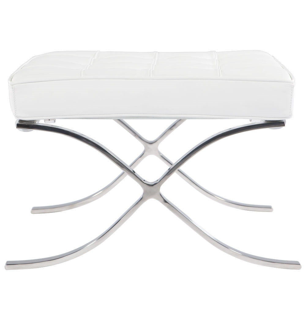 V1041-JMC-1086WHITE-202507151105-00 White Barcelona Ottoman - Classic Version - Replica - Image 1