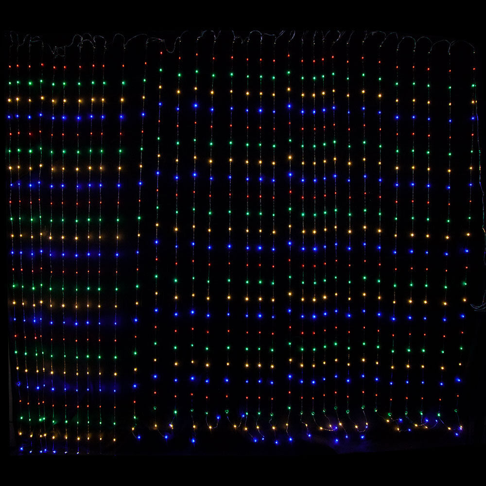 V1060-CL750M-202508141925-00 Samland 750 LED 620cmx240cm Copper Wire Curtain Light in Multi Colour - Image 1
