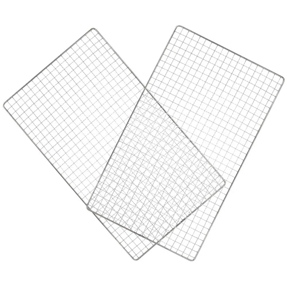 V1060-GM2515-202508141935-00 Samland 22x12cm BBQ Grill Mesh Fish Meat Rectangle Net Mat Barbecue Pad for Camping - Image 1