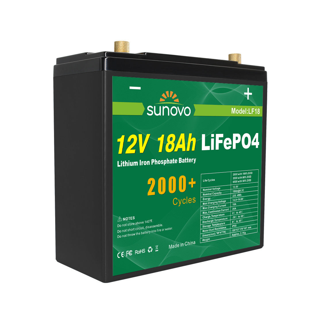 V1060-LF18-202508141940-00 Samland 12V 18AH Deep Circle Lifepo4 Battery Rechargeable Lithium - Image 1