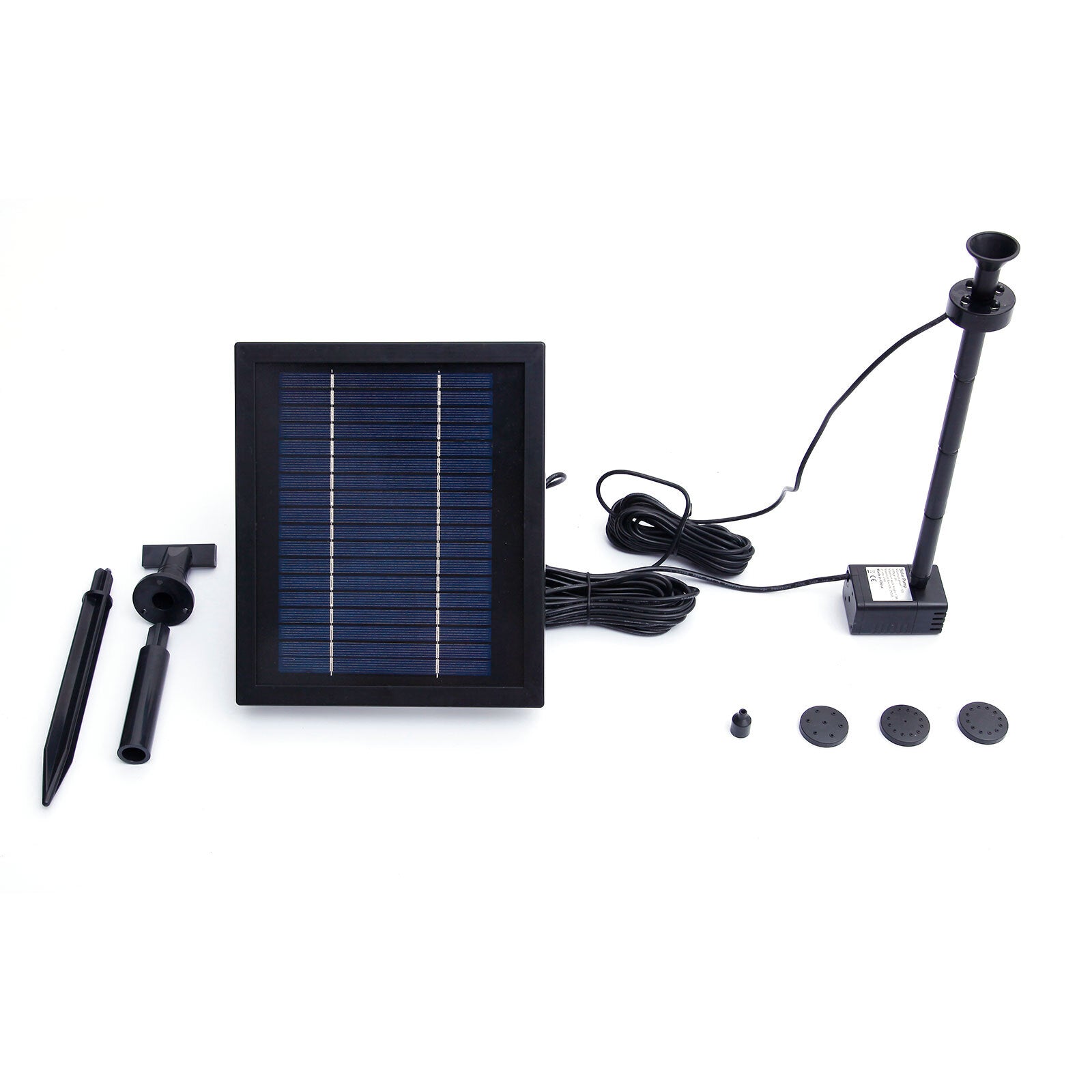 V1060-P003C-202508141935-00 Samland 9V 250LPH Solar Pump with Battery Backup Panel for Small Pond Fountain Feature - Image 1