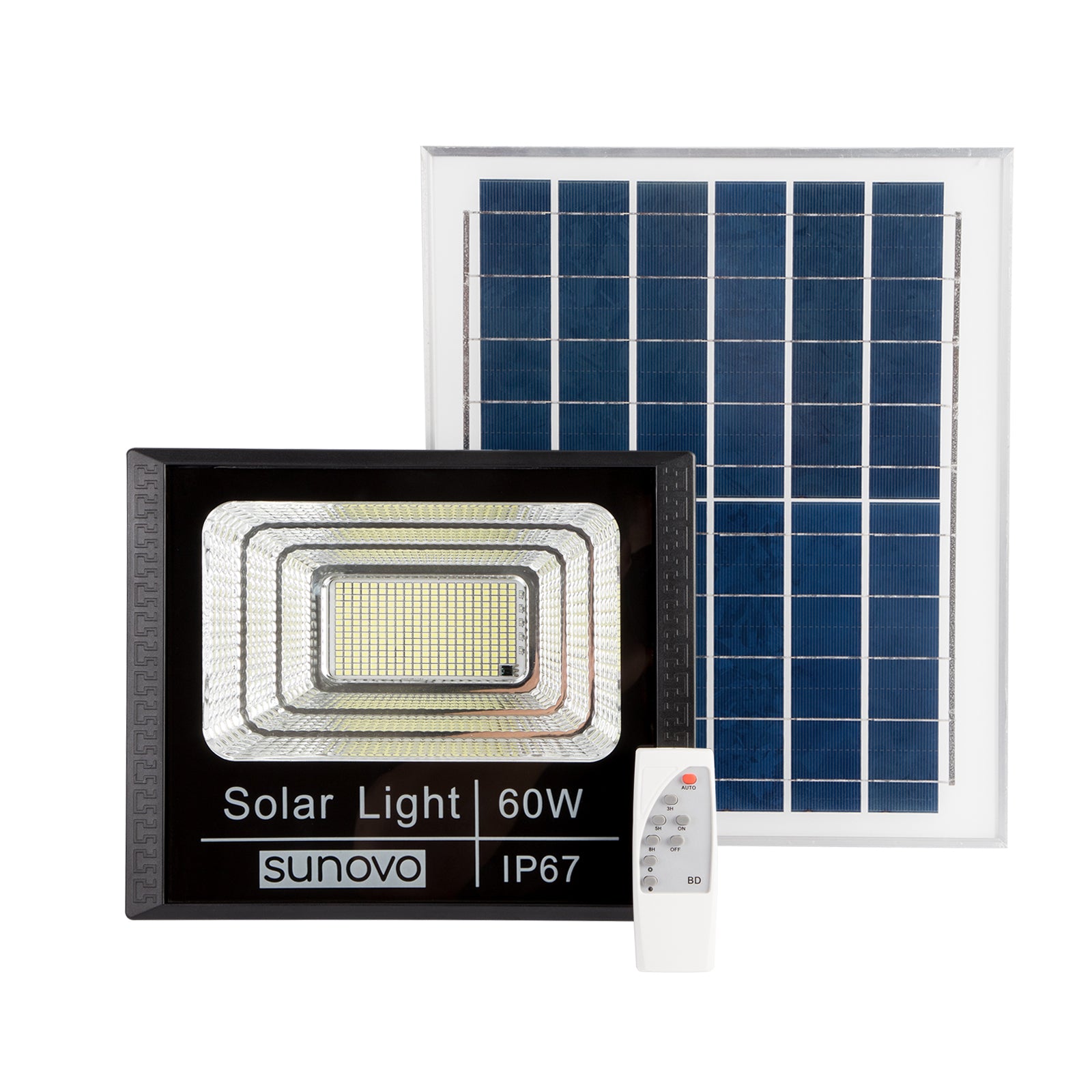 V1060-SFL60W-202508141956-00 Samland Solar Flood Light Outdoor with Remote Control 60W Cold White - Image 1