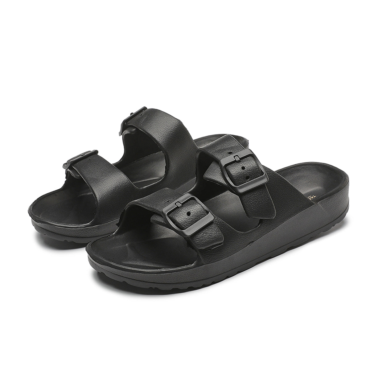 V1068-9353560017645-202509041353-00 UNISEX BEACH SLIDES 0099 - MEN - Black / AUS Ladies12/Men10/Eu44/27cm - Image 1
