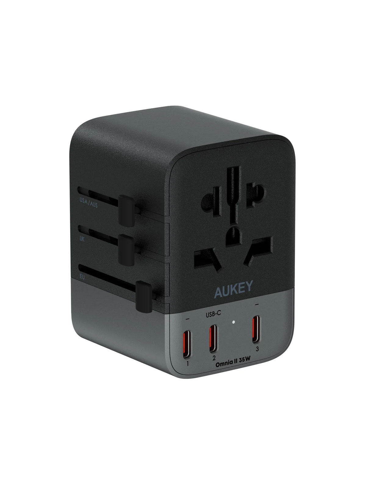 V1089-LLTSN1049852-202509030922-00 Aukey Travel Mate 35W GaN Universal Adapter with USB ports (PA-TA07A) - Image 1