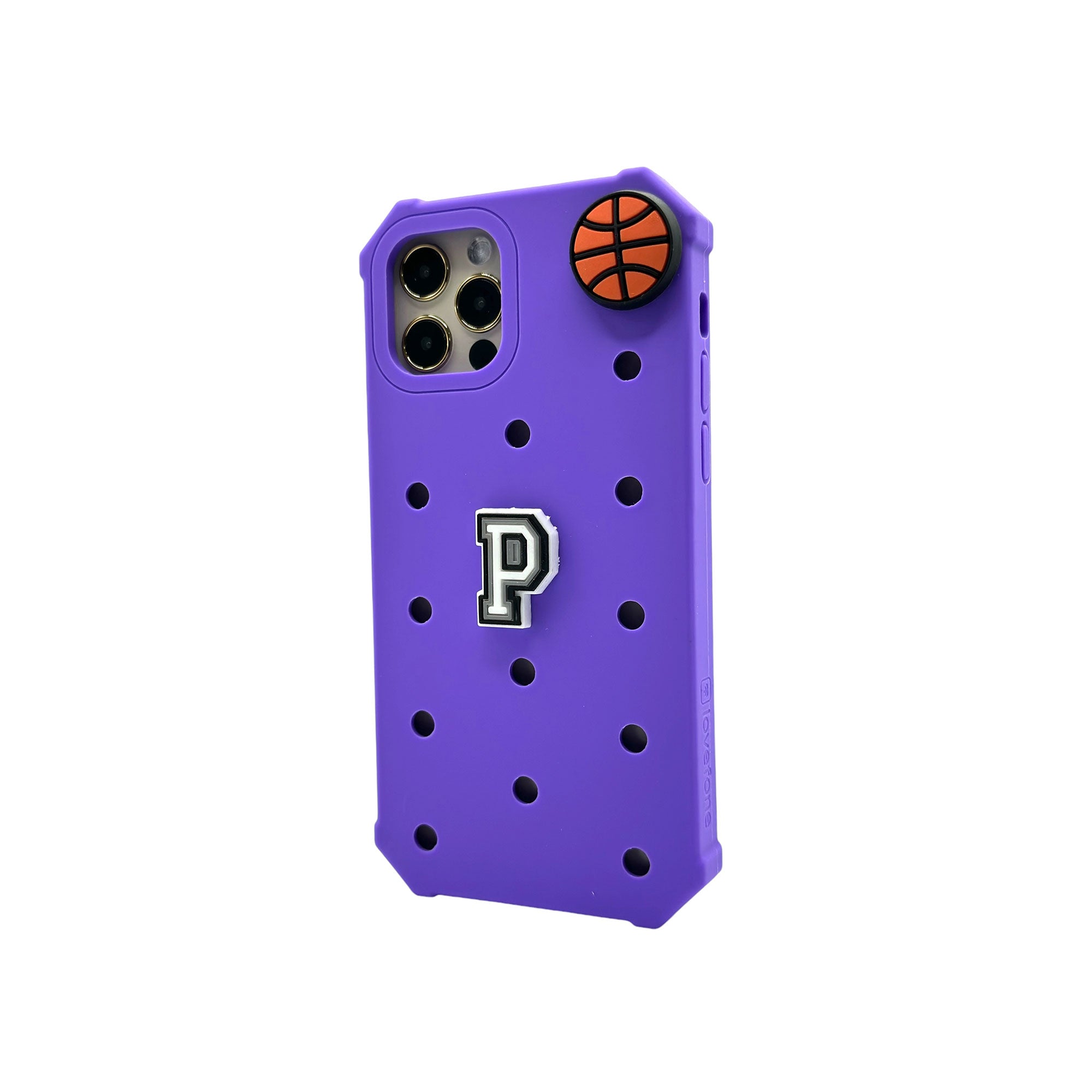 V1090-CASLOVKIDIPN1212P-PUR-202509101015-00 Lovefone Kids Silicone Case iPhone 12/12 Pro Purple - Image 1