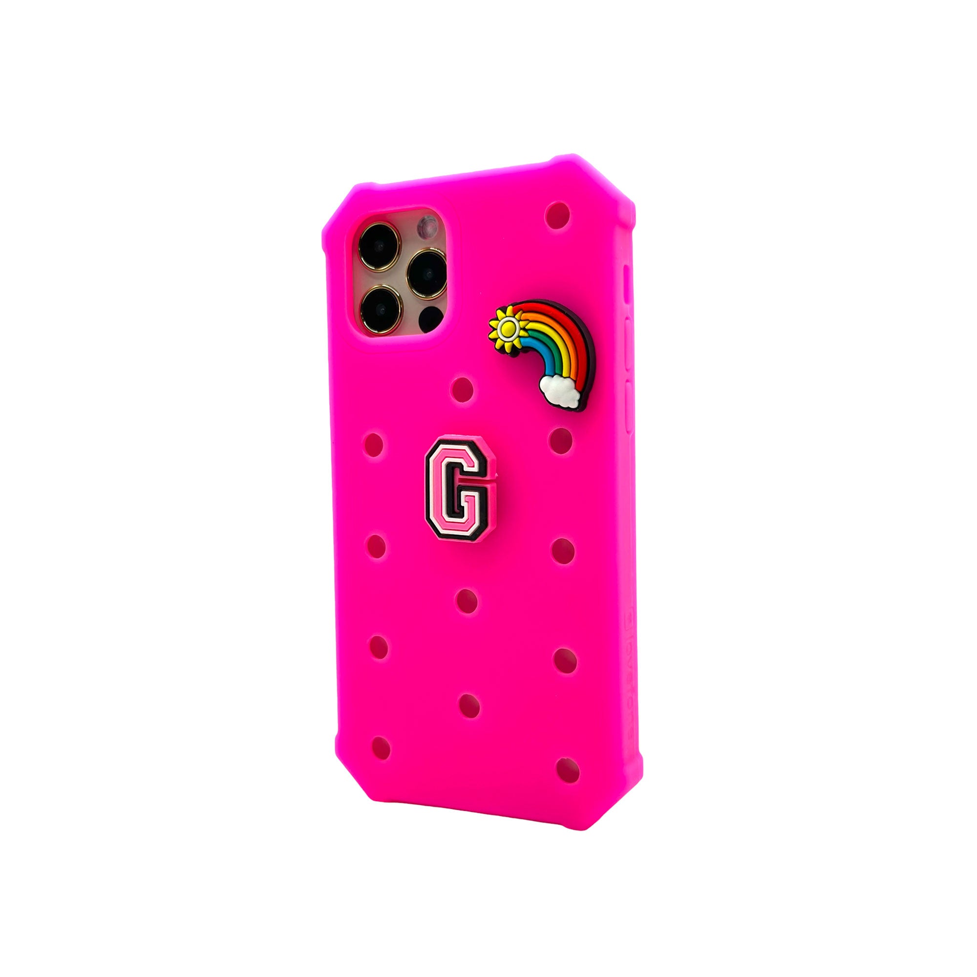 V1090-CASLOVKIDIPN14PM-HPNK-202509101020-00 Lovefone Kids Silicone Case iPhone 14 Pro Max Hot Pink - Image 1