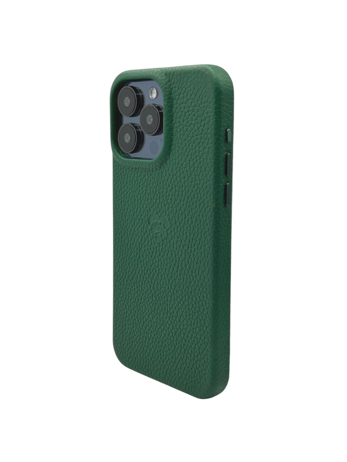 V1090-CASLOVLEAIPN15P-VER-202509100915-00 Lovefone Genuine Crafted Leather Case iPhone 15 Pro Verde - Image 1