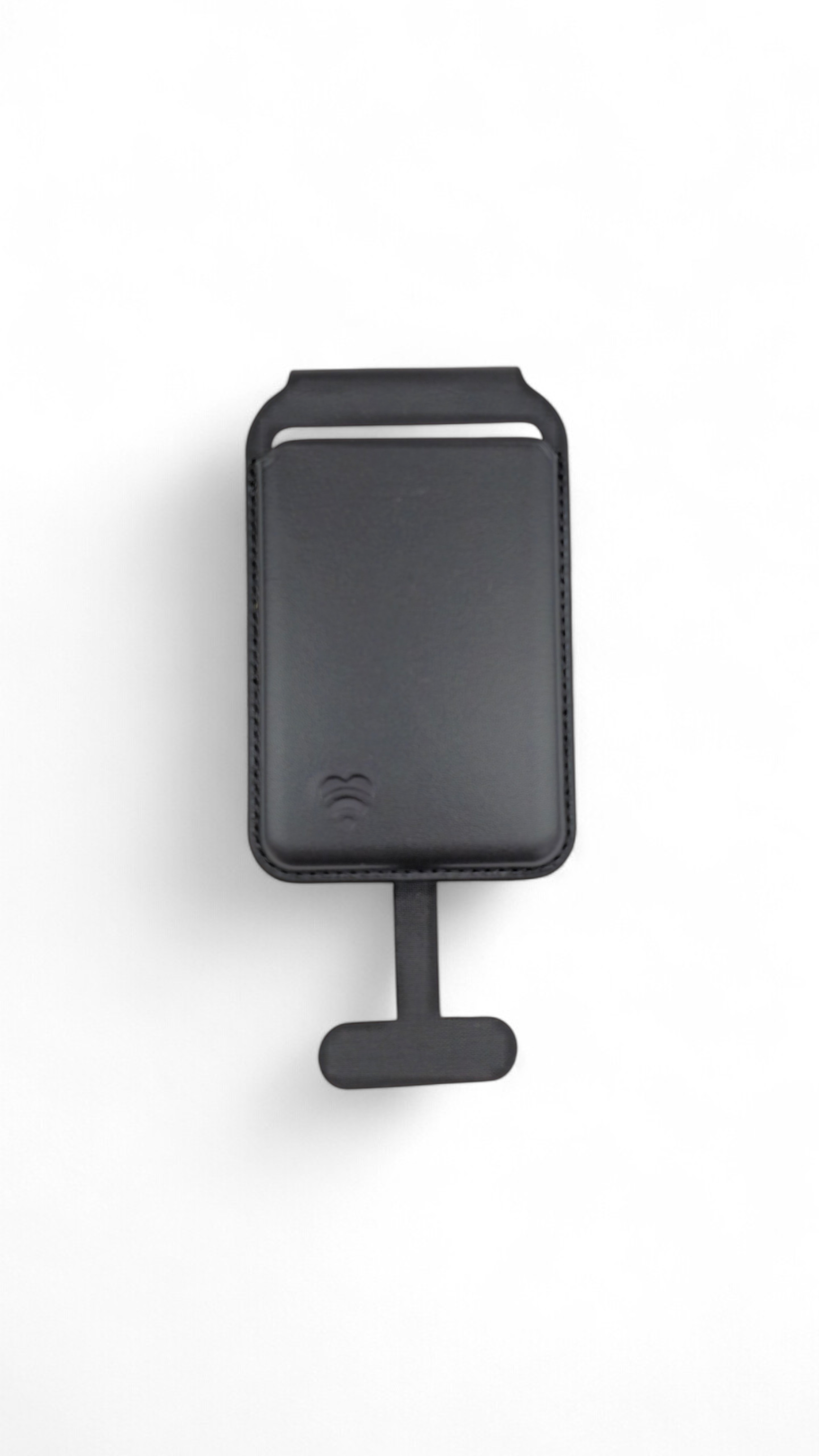 V1090-WALPLOV-BLK-202509100955-00 Lovefone Genuine Leather Pocket Wallet with MagsafeĀ - Black - Image 1