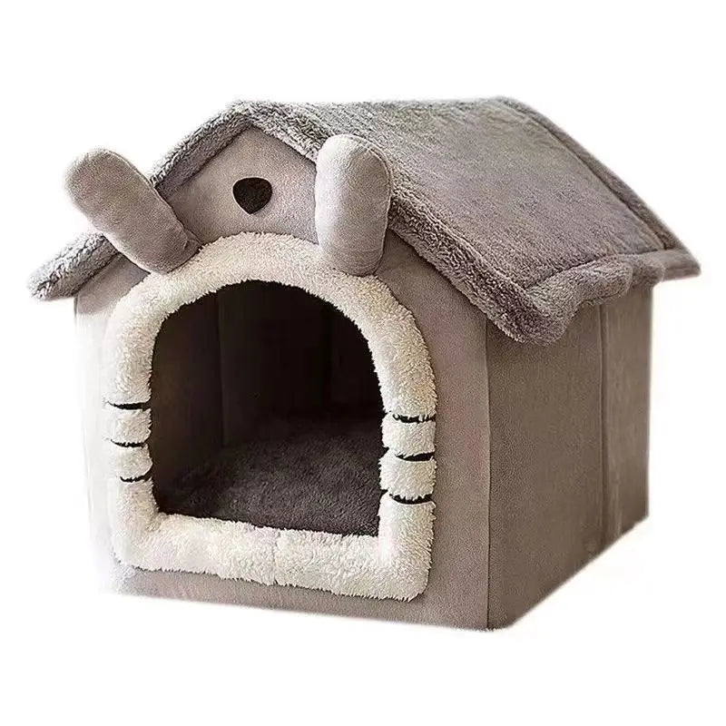 V178-62228-202508050915-00 Warm Indoor Dog House Soft Pet Bed Under 40 Characters - Image 1