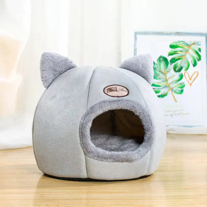V178-62232-202508050915-00 2024 Cat House Bed Soft Washable Grey 36cm - Image 1