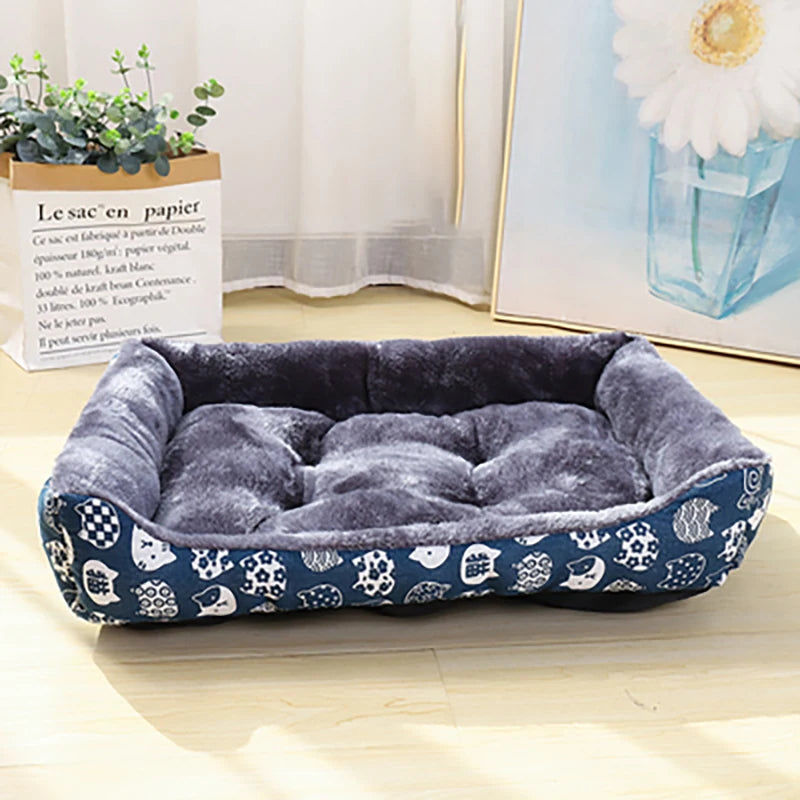V178-62246-202508050925-00 XL Blue Pet Dog Bed Sofa Mat for All Sizes - Image 1