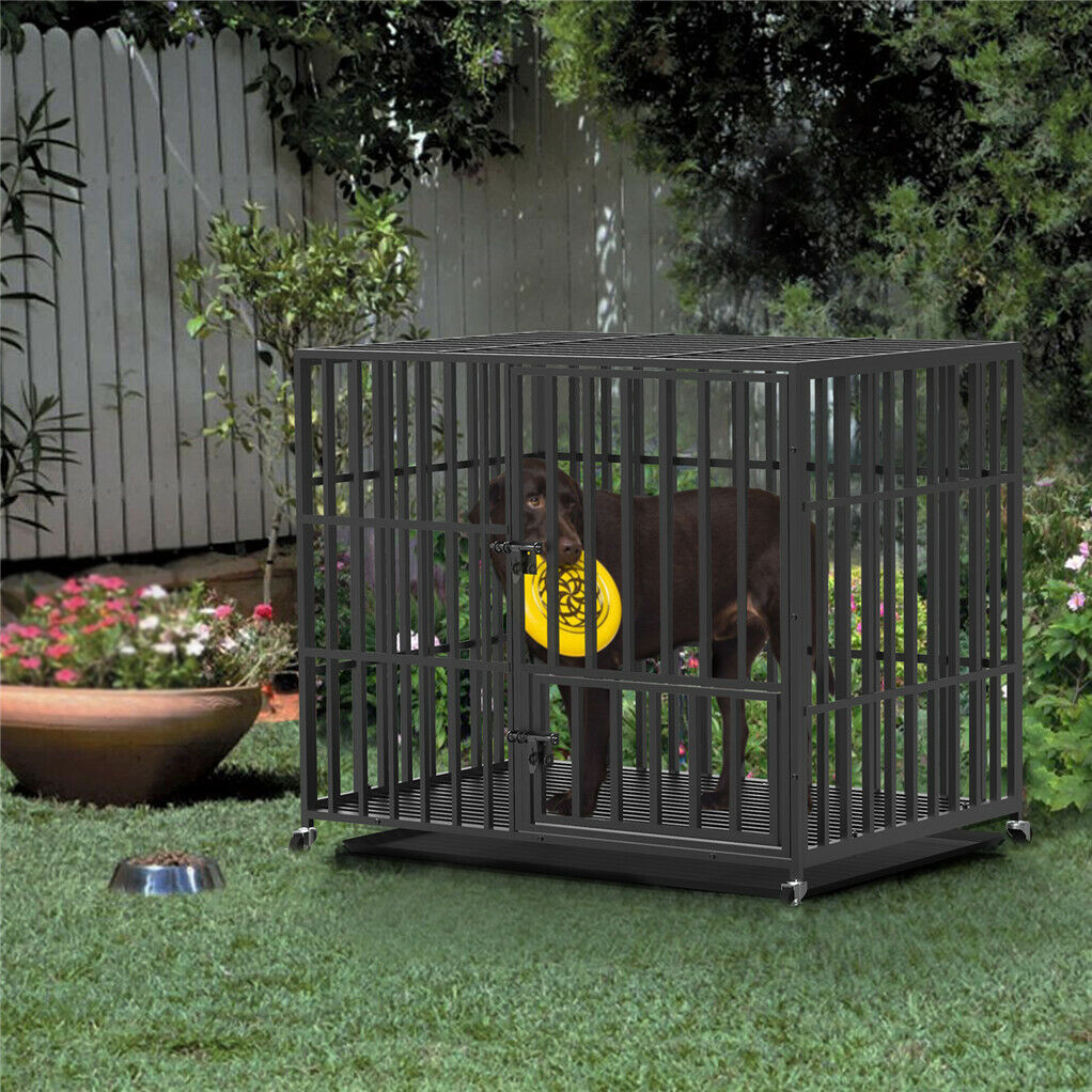 V178-66728-202508050945-00 46 XXL Heavy Duty Dog Cage Jumbo Large Pet Kennel on Wheels - Image 1