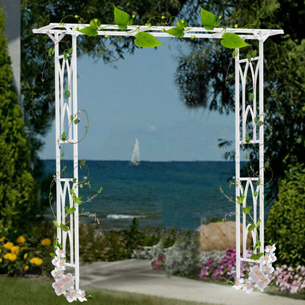V178-66753-202508051005-00 Stereoscopic Metal Garden Arch Arbor Wedding Pergola Trellis - Image 1