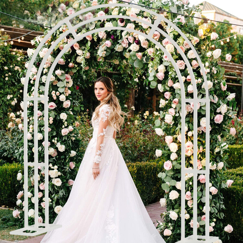 V178-66791-202508051025-00 Metal Wedding Arch Garden Arbor Floral Stand Indoor/Outdoor - Image 1