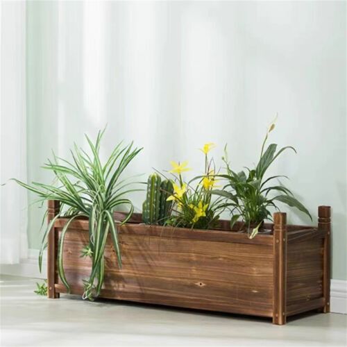 V178-66982-202508050940-00 Large Raised Garden Bed Wooden Planter 90x30x33cm - Image 1