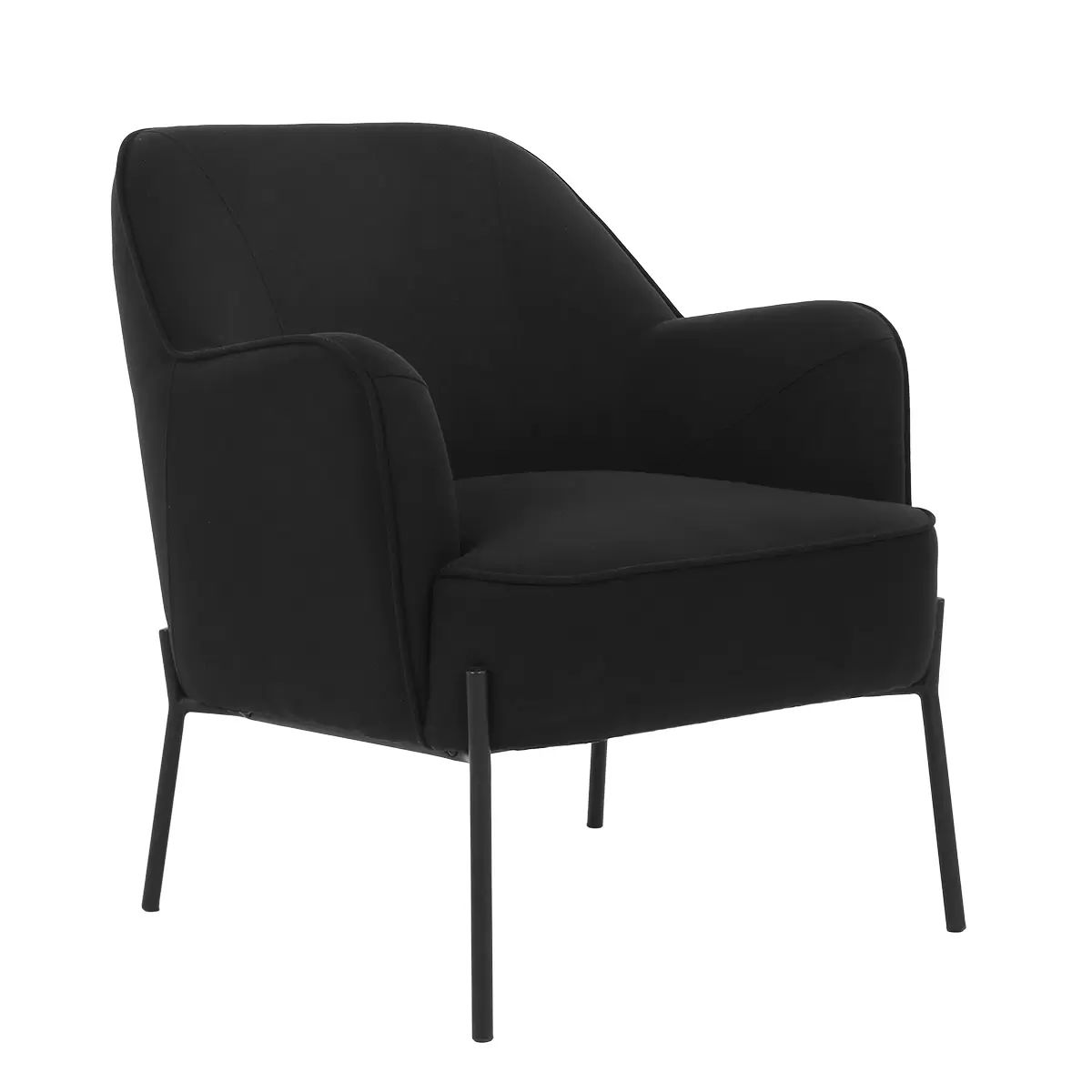 V178-67287-202508051040-00 Hugo upholstered armchair black - Image 1