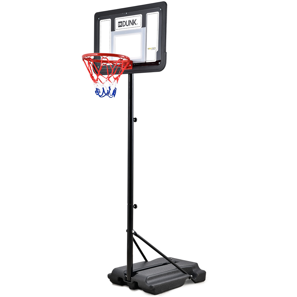 V219-ATHBSTDDK12A-202508111515-00 DR. DUNK Portable Kids Basketball Hoop Stand System, 1.15m to 1.60m Height Adjustable - Image 1