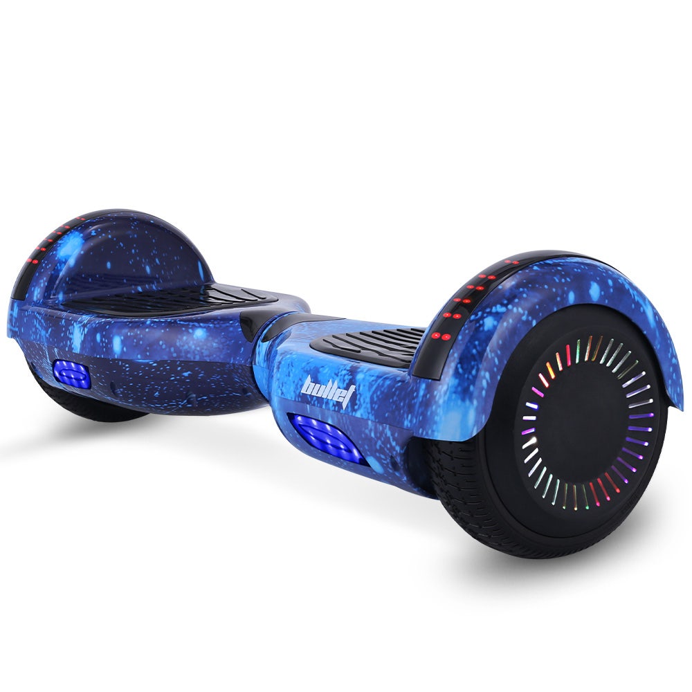 V219-TOYHVBBL6BGA-202508191036-00 BULLET SX-2000 Hoverboard Scooter, 500W Brushless, Superior Self Balancing System, UL Certified, LED Lights, Blue Galaxy - Image 1