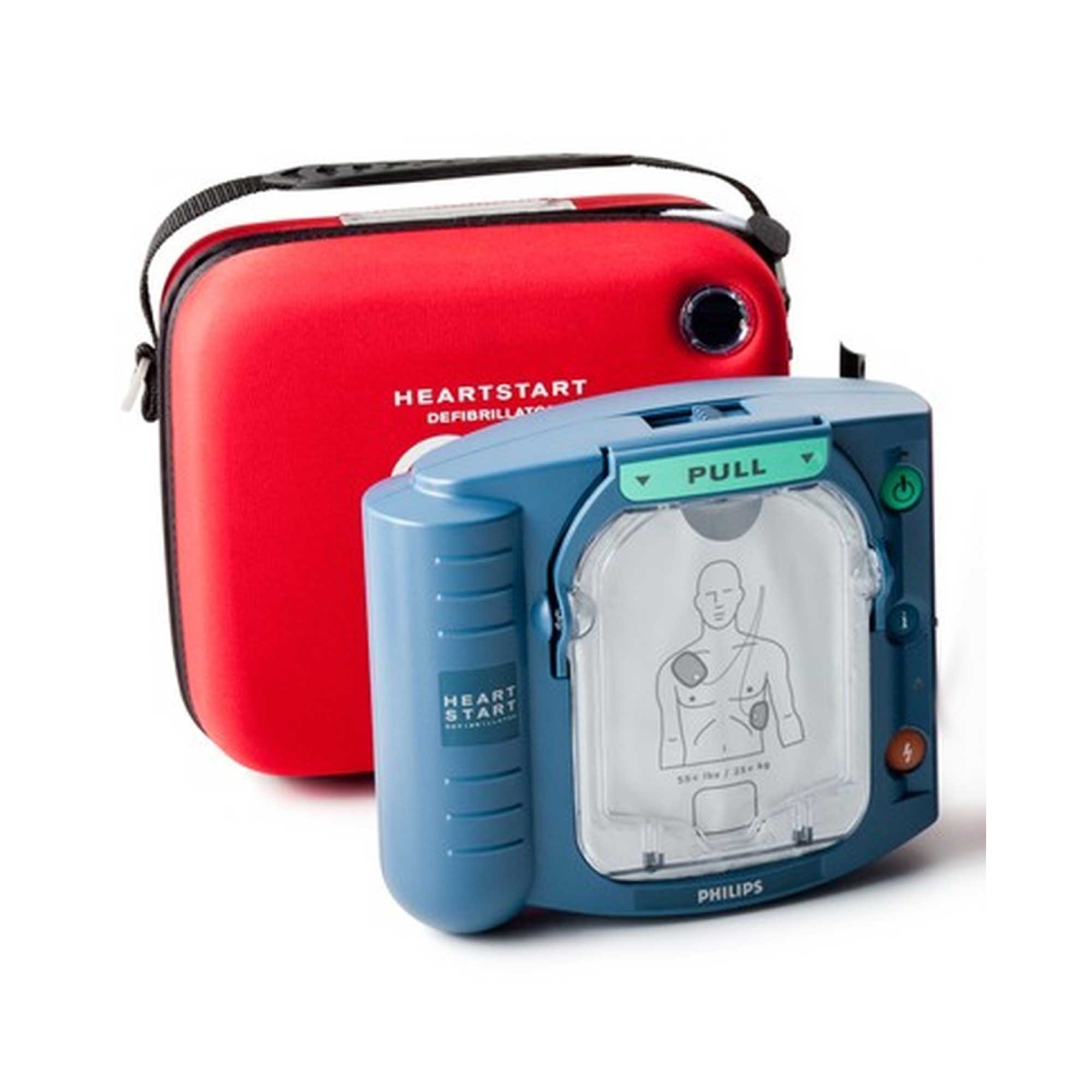 V238-SUPDZ-39309895762000-202508271211-00 Phillips HeartStart HS1 AED Defibrillator + Carry Case Automatic Heart Starter - Image 1