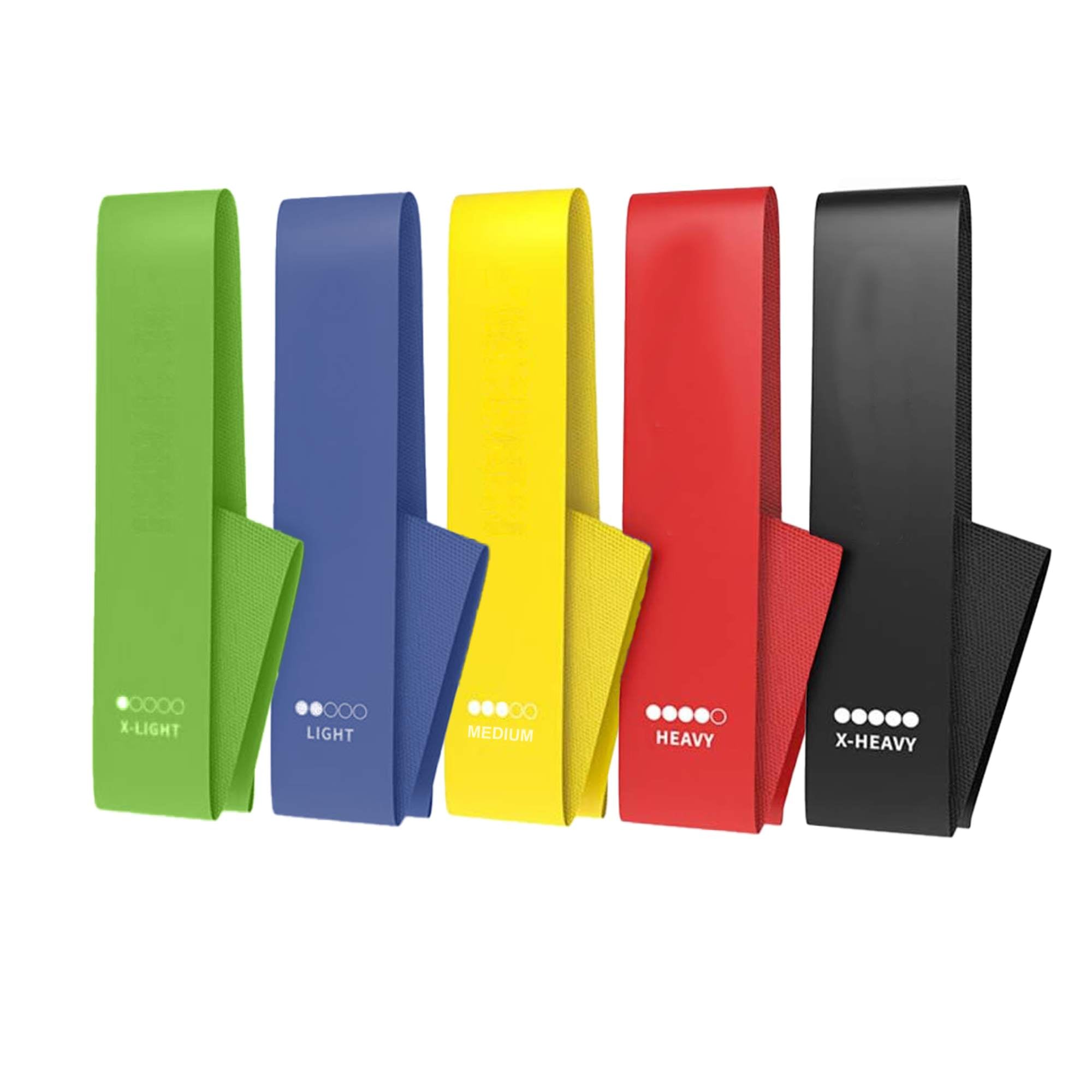 V238-SUPDZ-41208264687696-202508121155-00 Social Hike Resistance Bands 5-Pack – Anti-Slip Latex Workout Loops 2.3–18.1kg - Image 1