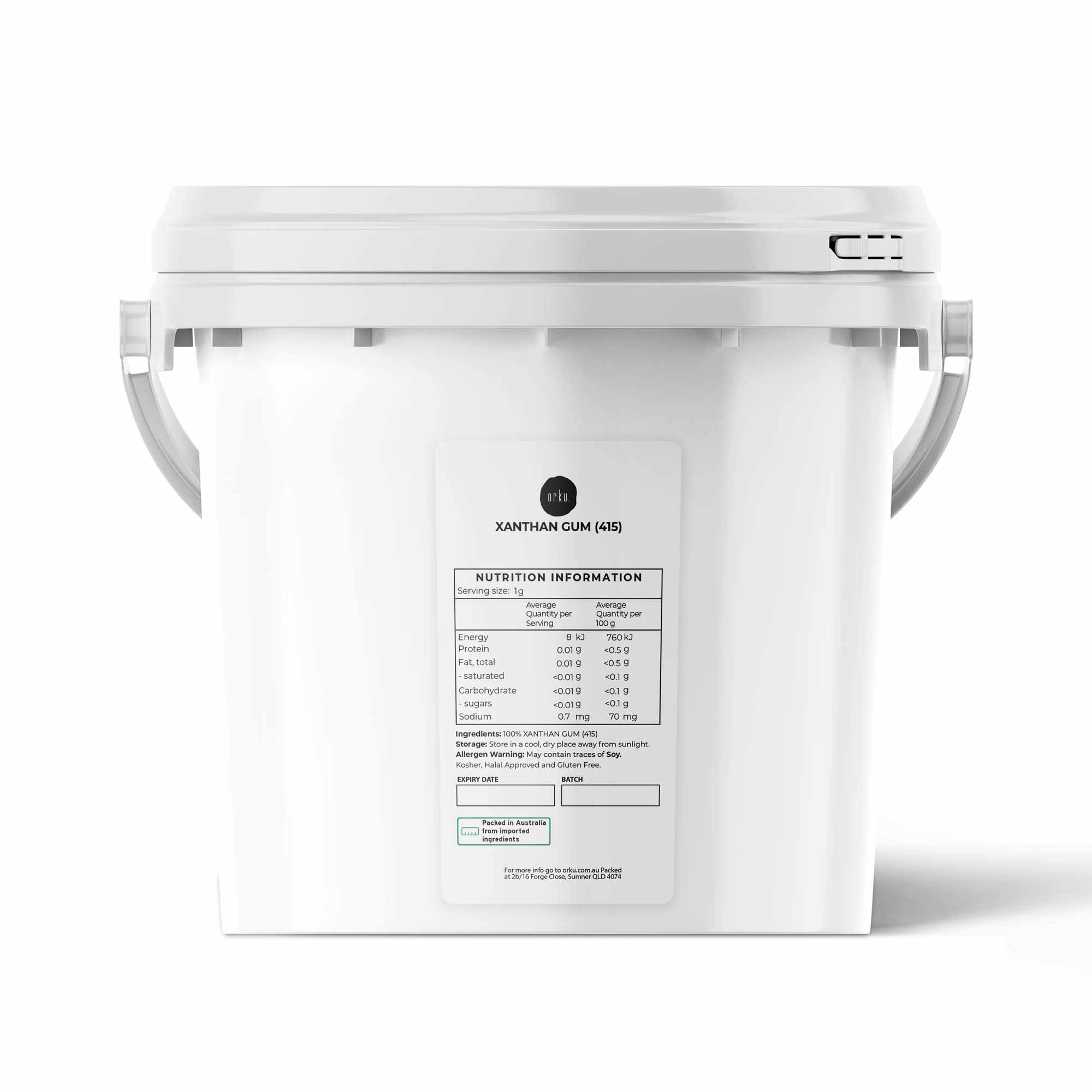 V238-SUPDZ-41235057901648-202508251456-00 Orku 3Kg Xanthan Gum Thickener Pure Powder 200 Mesh FCC E415 Food Additive TUB - Image 1