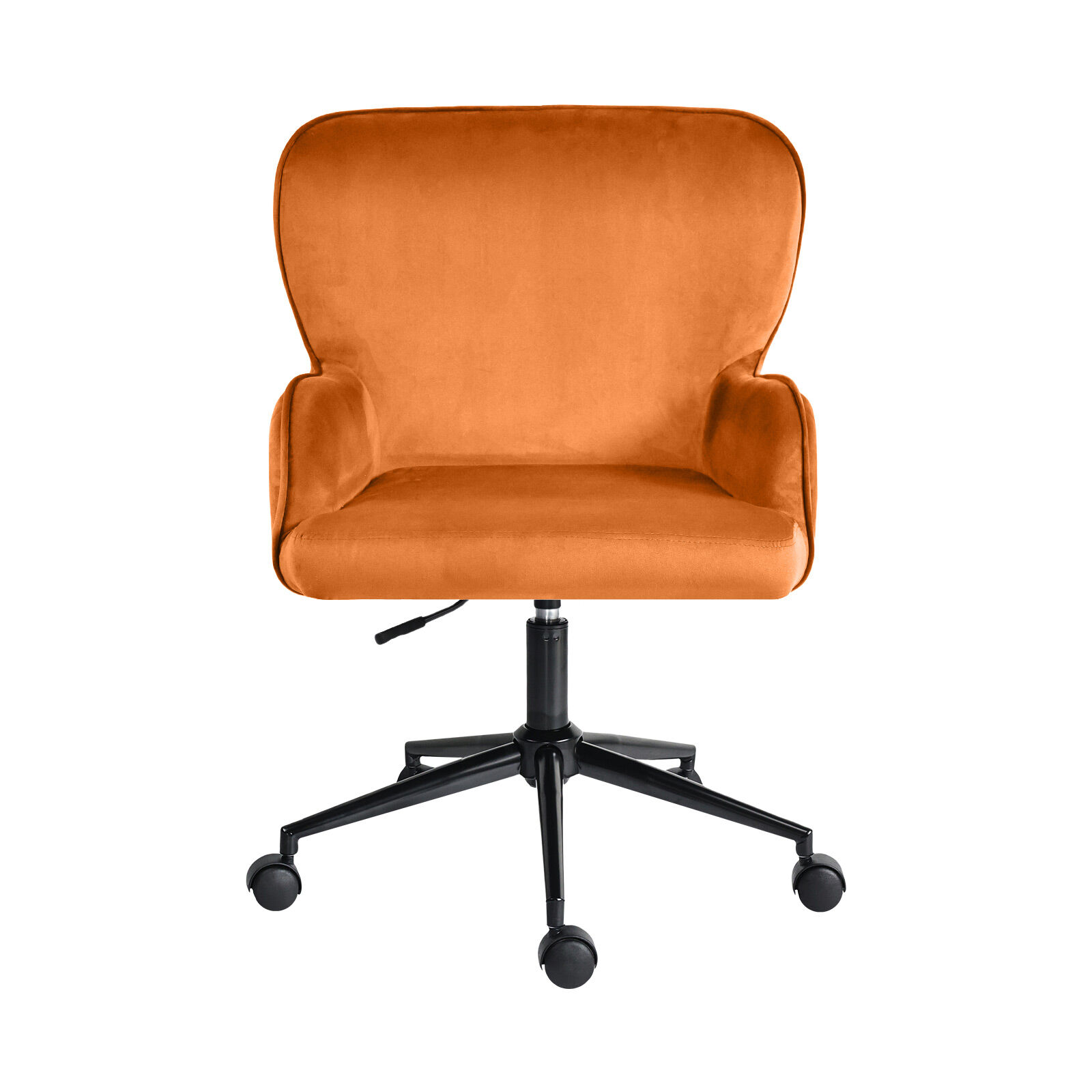 V274-FT-VOC-001BK-PKN-202509231345-00 Desk Armchair - Home Office Swivel Chair Adjustable Height Seat PLUME ORANGE - Image 1