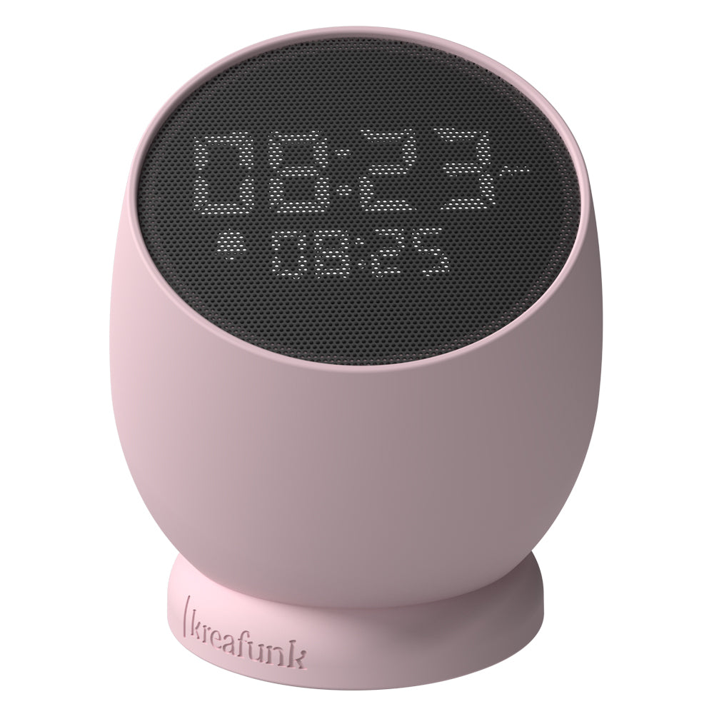 V398-KFYI03-202508251030-00 Kreafunk Bell Alarm Clock - Dusty Rose - Image 1