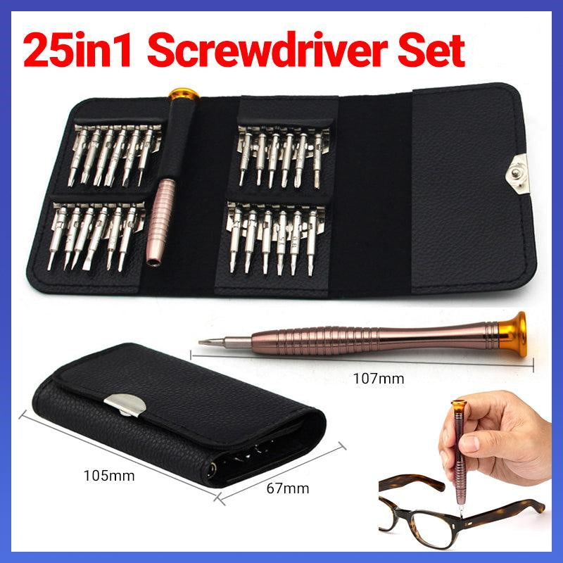 V528-25IN1SCREWDRIVERSET-722721-202509251240-00 25 in 1 Precision Screwdriver Set Mini Repair Tool Kit for Phone Glasses Watch - Image 1