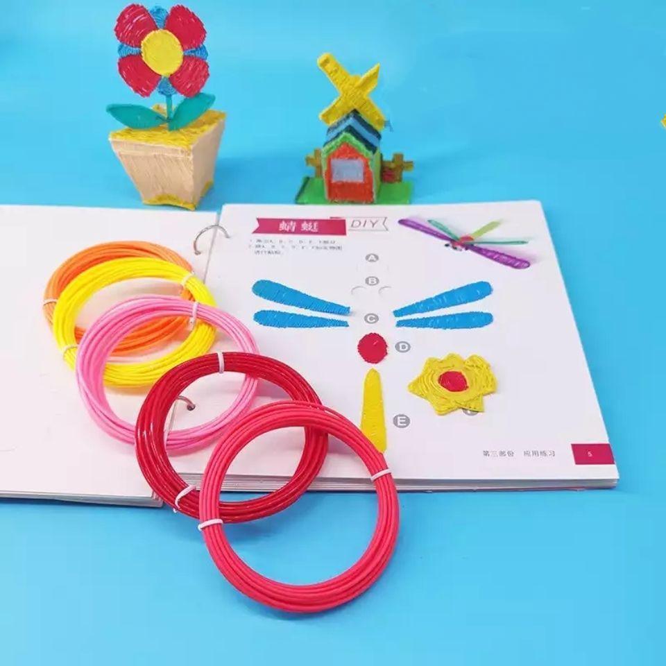 V528-3DPRINTING-10M10COLOURS-77403-202509291837-00 10/20 Colours 5m 1.75mm PLA Refill Filament Consumable for 3D Printer Drawing Pen - Consumables (10M*10Colours) - Image 1