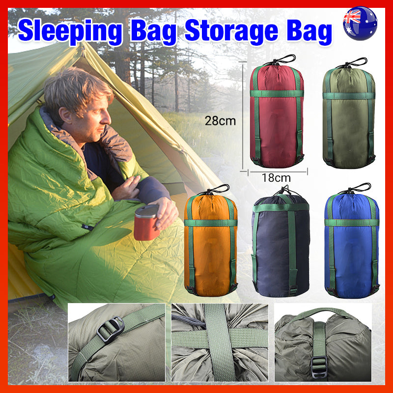 V528-9360312016597-202509301527-00 Waterproof Compression Stuff Sack Camping Storage Bag Outdoor Sleeping Bag - Lake Blue - Image 1