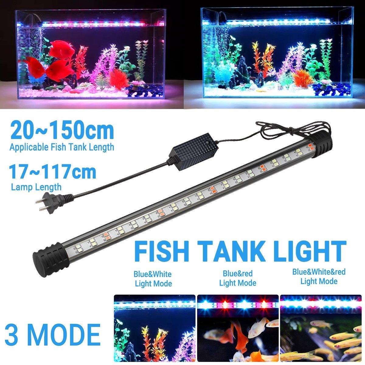 V528-AQUARIUM-LIGHT-47CM-303462-202509301318-00 Aquarium Fish Tank Light LED Waterproof Full Spectrum Aqua Lamp RGB - 47cm 76Led - Image 1