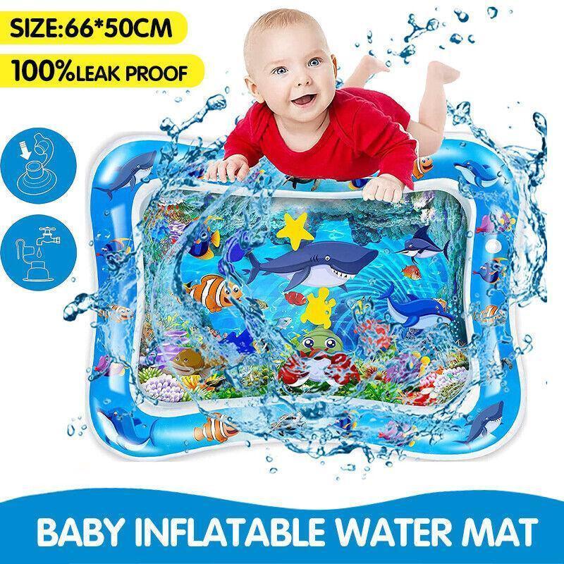 V528-BABYSEAWORLD-682443-202509251410-00 Portable Tummy Time Water Mat for Sensory Play and Motor Skill Practice - Image 1
