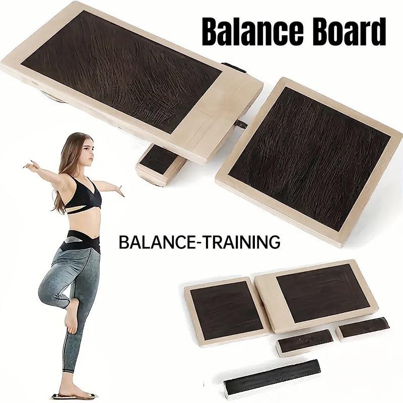 V528-BALANCE-BOARD-450852-202509291427-00 Wooden Yoga Foot Stretching Balance Board Training New Ballet Single Leg Balance - Image 1