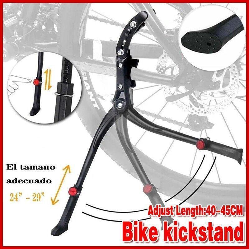 V528-BIKELEGS-BLACK-46108-202509251510-00 Strong Bike Bicycle Adjustable Side Kickstand Foot Kick Stand Parking Kick Stand - Image 1