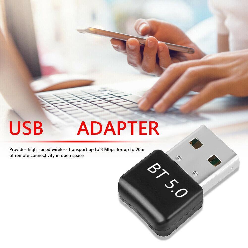 V528-BLUETOOTH-54153-202509251231-00 Bluetooth V5.0 Wireless USB Mini Dongle Adapter For Windows Laptop PC Universal - Image 1