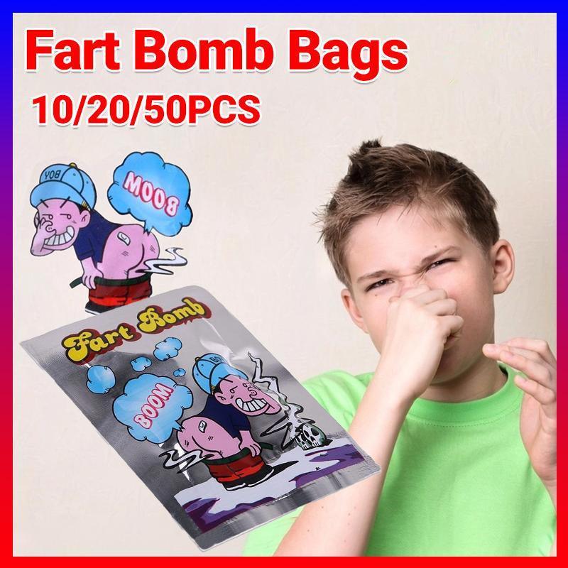 V528-BOMBSBAG-50PCS-442577-202509301854-00 10/20/50x Fart Bomb Bombs Bag Smelly Novelty Stink Prank Gag Trick Joke Game Fun - 50x - Image 1