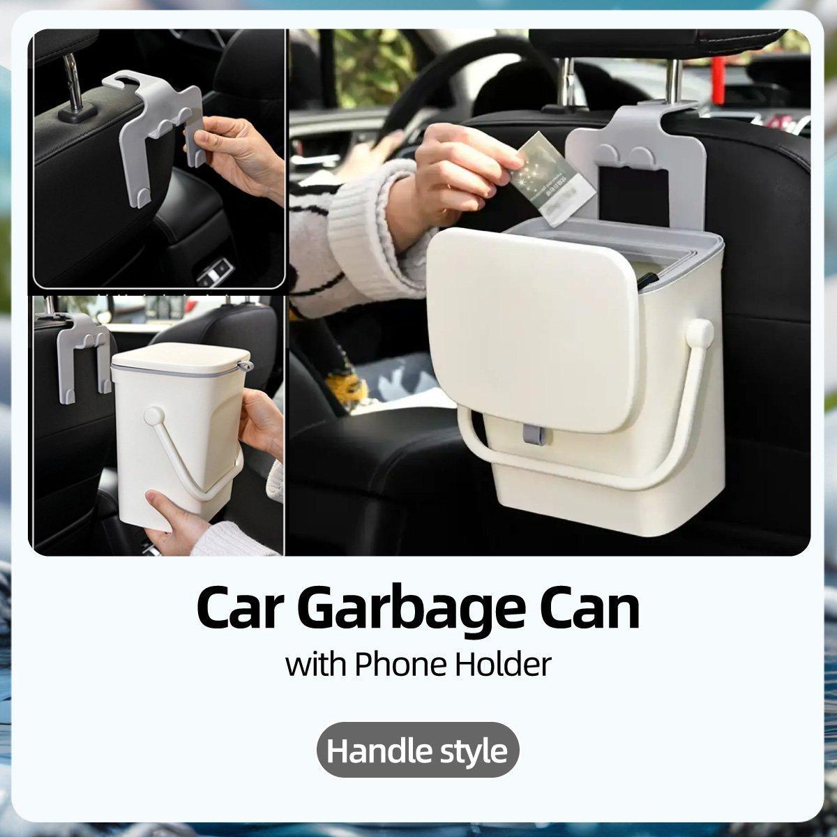 V528-CAR-5L-828132-202509251621-00 Car Waste Bin Wall Mounted In-Car Garbage Organiser Vehicle Trash Can Holder - Image 1