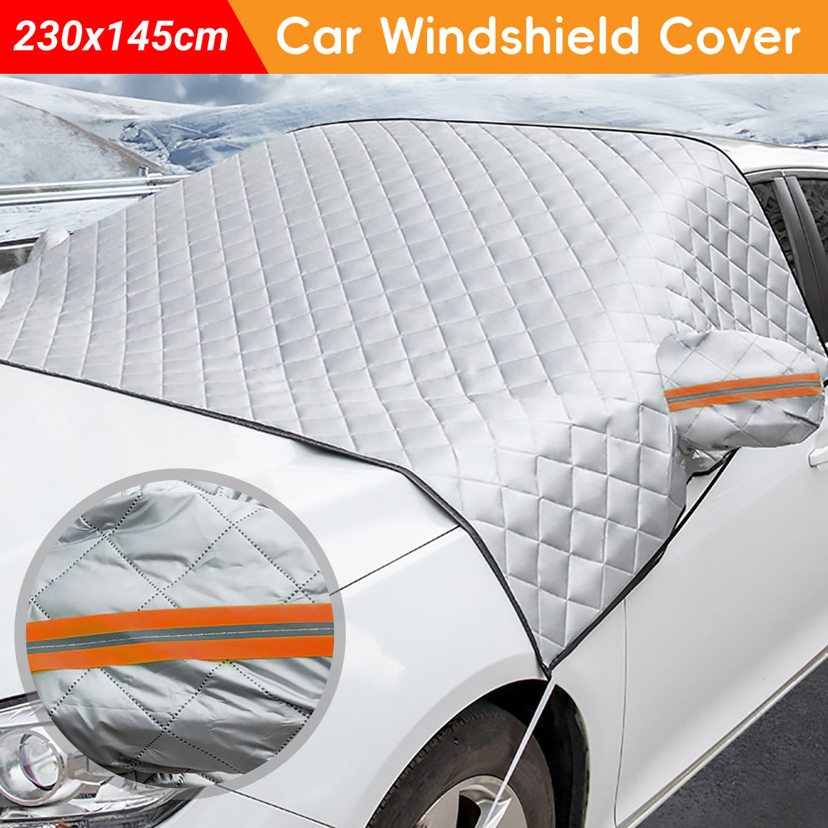 V528-CAR-COVER-123202-202509251631-00 Car Windshield Cover SUV Sun Shade Windscreen Frost Snow Ice Sunshade Protector - Image 1