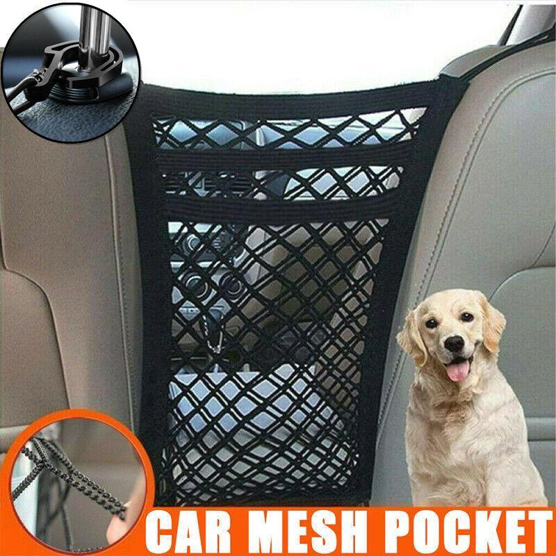 V528-CARSAVINGFLOOR3-564641-202509251140-00 Universal Car Truck Seat Mesh Tidy Storage Net Bag Organizer Holder Multi-Pocket - Image 1