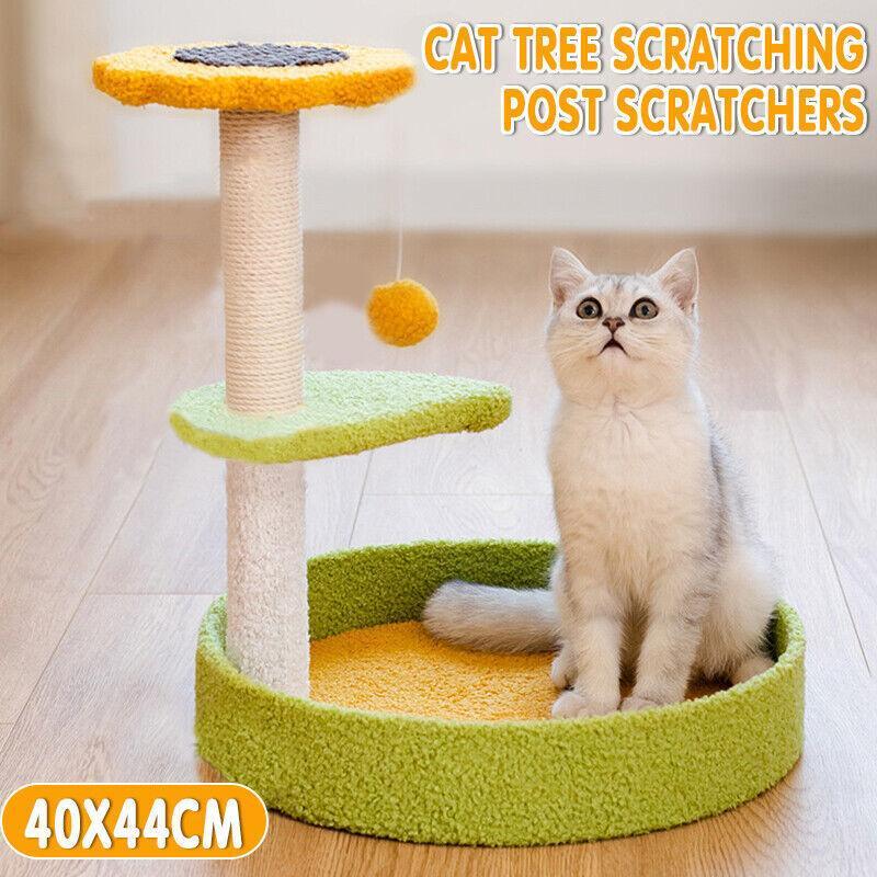 V528-CATCLIMBING-UPGRADEFLOWER-17038-202509291636-00 Cat Tree Scratching Tower Post Pet Climbing Board Scratcher Furniture Pet Toy - Image 1