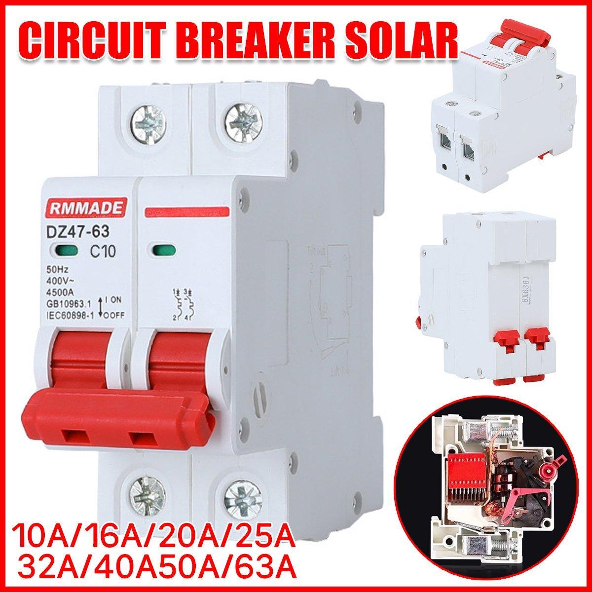 V528-CIRCUIT-BREAKER-25A-888274-202510010045-00 AC Circuit Breaker Solar 220-380V 2Pole Double MCB Mini 10-63 Amp - 25A - Image 1