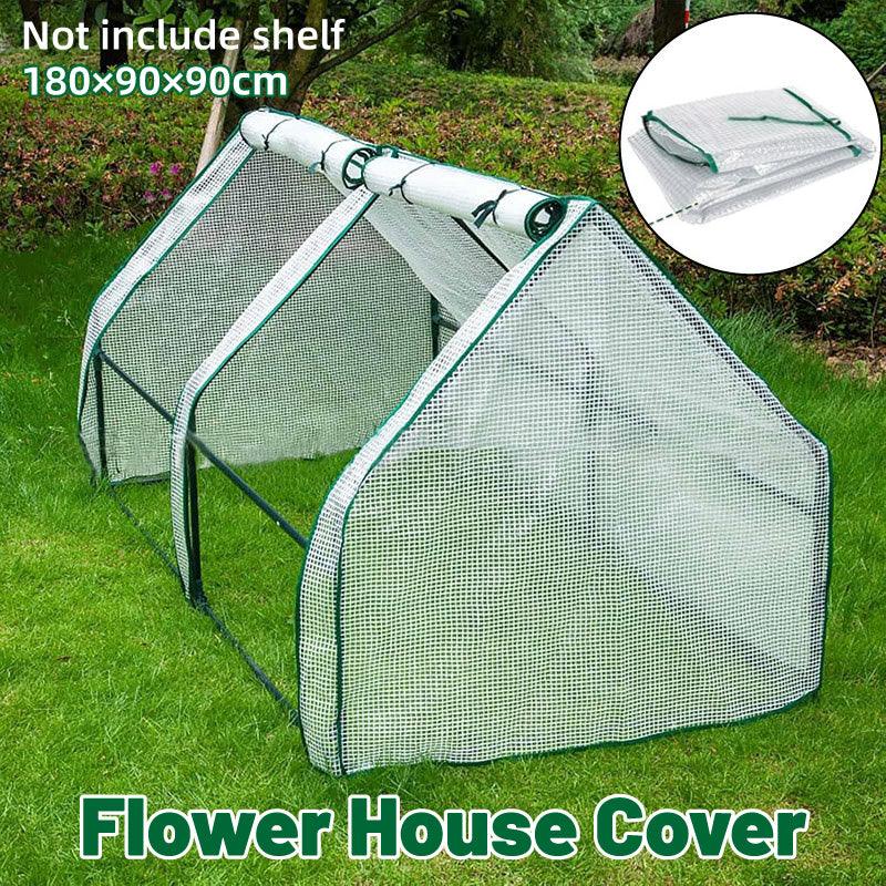 V528-COVER-180-90-90CM-719353-202509251352-00 Greenhouse Cover Transparent Grid Garden Conservatory Plant Protection Tent - Image 1