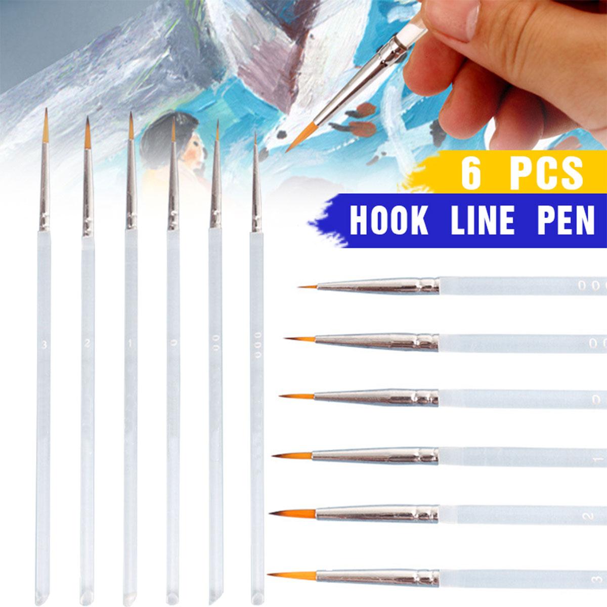 V528-DETAILPAINTBRUSHES-6PCS-455892-202509251641-00 6X Extra Fine Detail Paint Brushes Art Miniatures Model Maker - Image 1