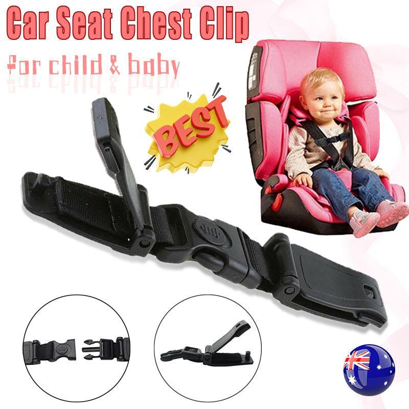 V528-DIY-BELT-BLACK-544654-202509250915-00 Baby Car Safety Seat Strap Clip Harness Chest Belt Child Buggy Buckle Lock Au - Image 1