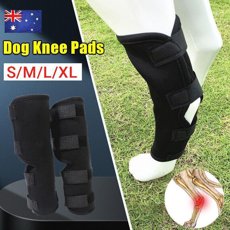 V528-DOGKNEEPADS-L-74459-202510010218-00 S/M/L/Xl Pet Dog Knee Support Brace Leg Hock Front Back Protector Compression - L - Image 1