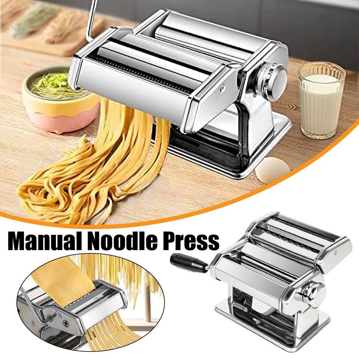 V528-DOUGH-PRESS-754006-202509251445-00 Manual Noodle Maker Dumpling Press Stainless Steel Noodle Machine Pasta Tool - Image 1
